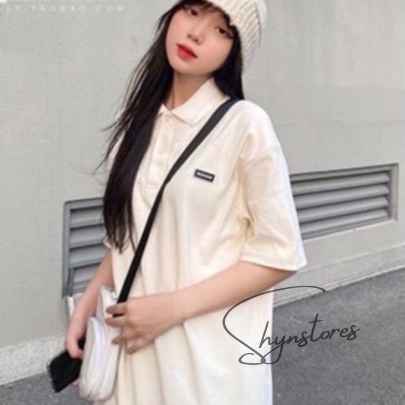 [Mã 11FASHIONSALE1 giảm 10K đơn 50K] Áo polo Unisex nam nữ - áo polo tay lỡ Shynstores form rộng vải đẹp freeship
