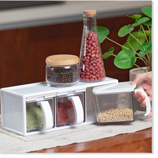 Bộ 3 lọ gia vị Yoko cao cấp Inochi cho nhà bếp thêm sang trọng lịch lãm