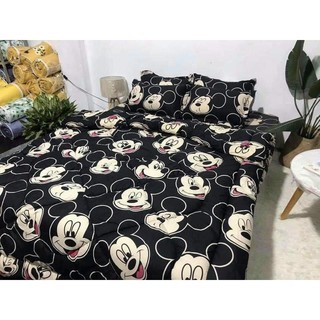 Bộ gra giường Chuột Mickey 3 món ( 1 gra + 2 vỏ gối nằm)