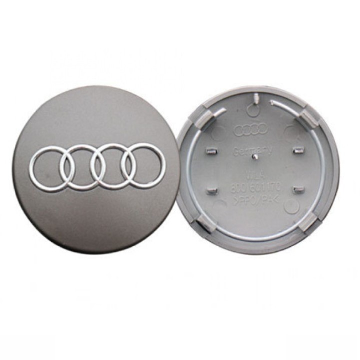 Biểu tượng logo Audi chụp mâm, vành, bánh xe ô tô 60mm - Mã sản phẩm AUD60