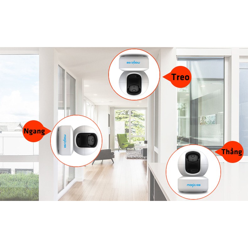 [Mã 155ELSALE giảm 7% đơn 300K] Camera giám sát không dây wifi Magicsee SA300 Cmos 3.0 Độ phân giải 2K