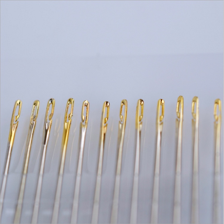 SET 12 KIM MAY VÁ THÊU THÙA KHÔNG CẦN XỎ CHỈ - ASSORTED SELF-THREADING NEEDLES