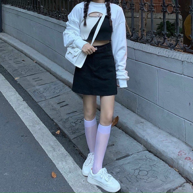 [ Mã WASTAPR giảm 10K đơn 50K] Set áo croptop & áo khoác ngoài | BigBuy360 - bigbuy360.vn