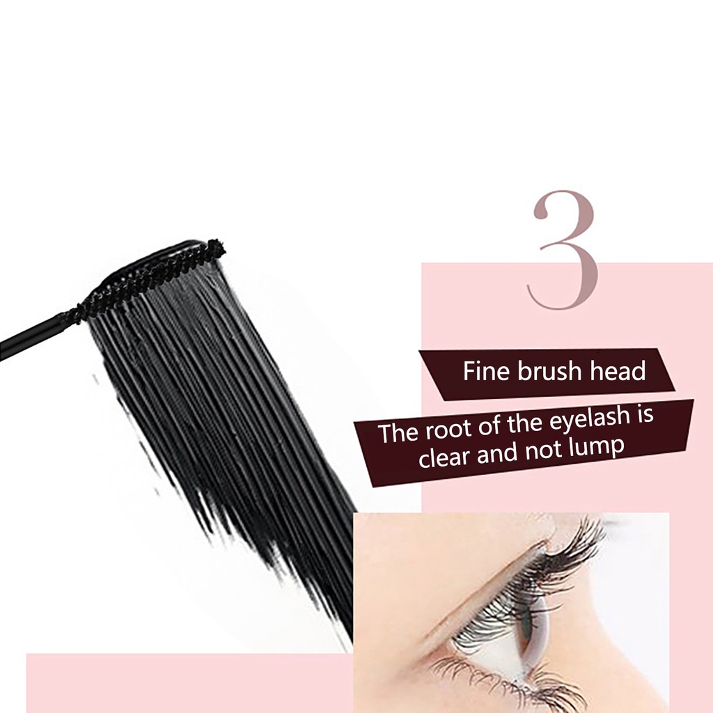 [Hàng mới về] Mascara Sợi Tơ 3D Kháng Nước Nhanh Khô Lâu Trôi Trang Điểm Dài Dày Và Cong Mi Tự Nhiên Mềm Mại