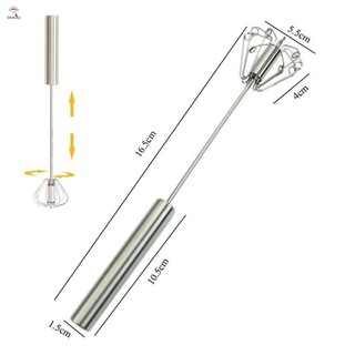 Cây đánh trứng inox tự xoay