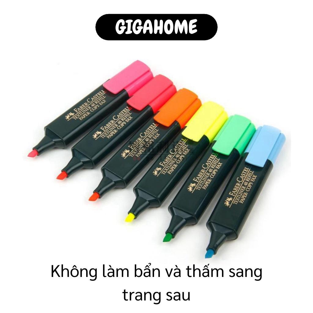 Đồ dùng học tập  GIÁ VỐN  Bút dạ quang Faber-Castell màu hồng, cam, xanh, không làm bẩn hay thấm qua trang khác 7558