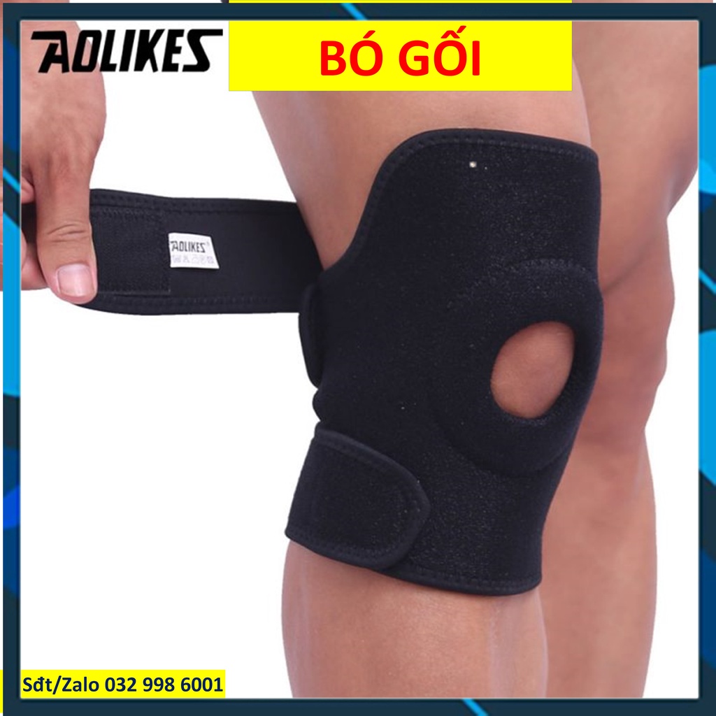 Bó gối thể thao có nẹp 7912 Băng gối thể thao Bảo vệ đầu gối chính hãng Aolikes 7908 7909 7165 7616 7618 7915 7907 ddcg