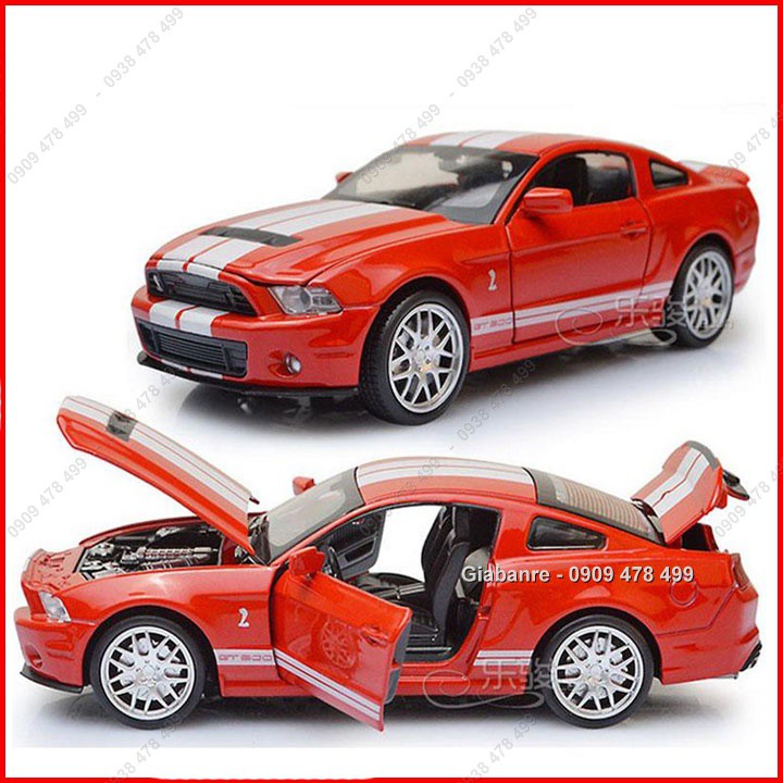 XE MÔ HÌNH SẮT 1:32 SHELBY MUSTANG COBRA GT500 - ĐỎ - 9705.1