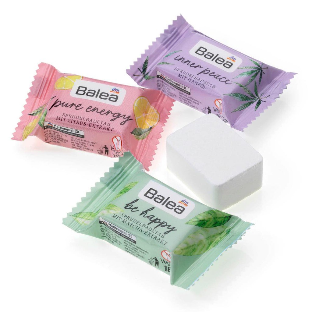 Viên tắm thả bồn tạo bọt Balea BADETABS