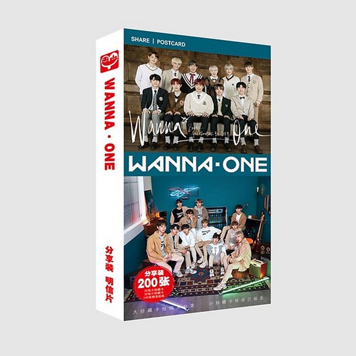 Postcard wanna one hộp ảnh bộ ảnh có ảnh dán + lomo + postcard bưu thiếp