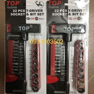 Vỉ vặn khẩu chữ T 21 chi tiết TOP
