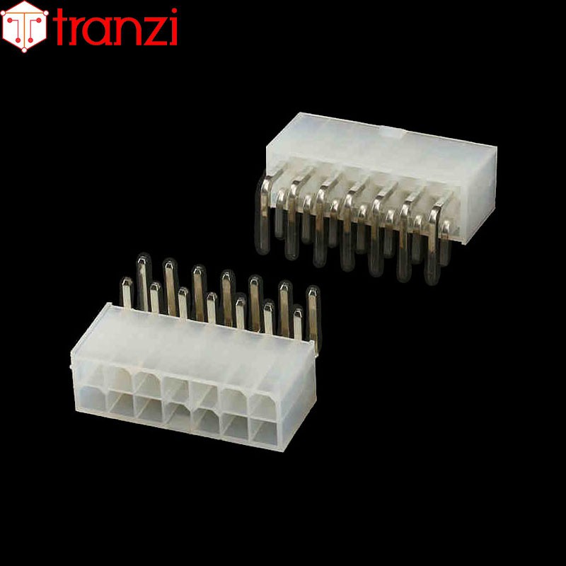 Giắc cắm header 4.2mm 5569 2x7P chân cắm cong trắng - túi 5 cái