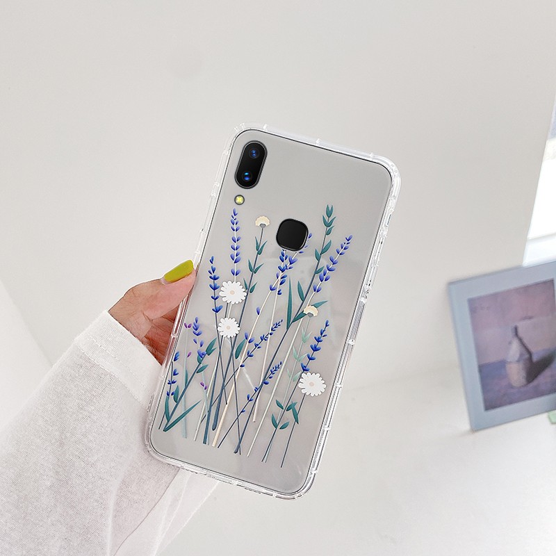 Ốp Lưng Mềm Chống Rơi In Hình Hoa Oải Hương Cho Huawei Nova 5t Case Y7A Nova 7i 3i 4e 7 Se Honor 8x P30 P20 Pro Mate 20 30 Pro Y9 Prime 2019 Y6S Y6P Y7P