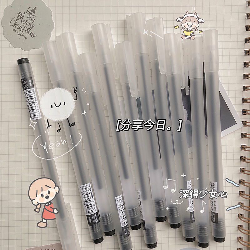 Bút Ký Tên Mực Đen / Đỏ / Xanh Ngòi 0.5mm
