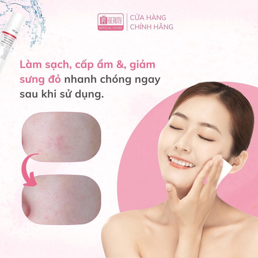 Toner MA giúp làm sạch sâu, tái tạo da Dr wu Toner Mandelic Acid 150ml