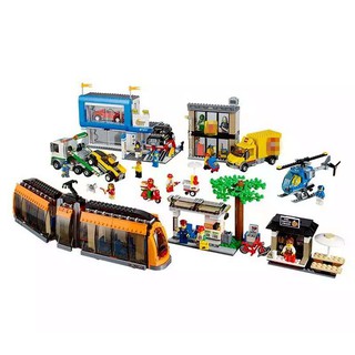 Đồ chơi lắp ráp Mô Hình Bến Lưu giữ và vận chuyển Các loại xe -  Mà số lepin 02038（lego 60097）