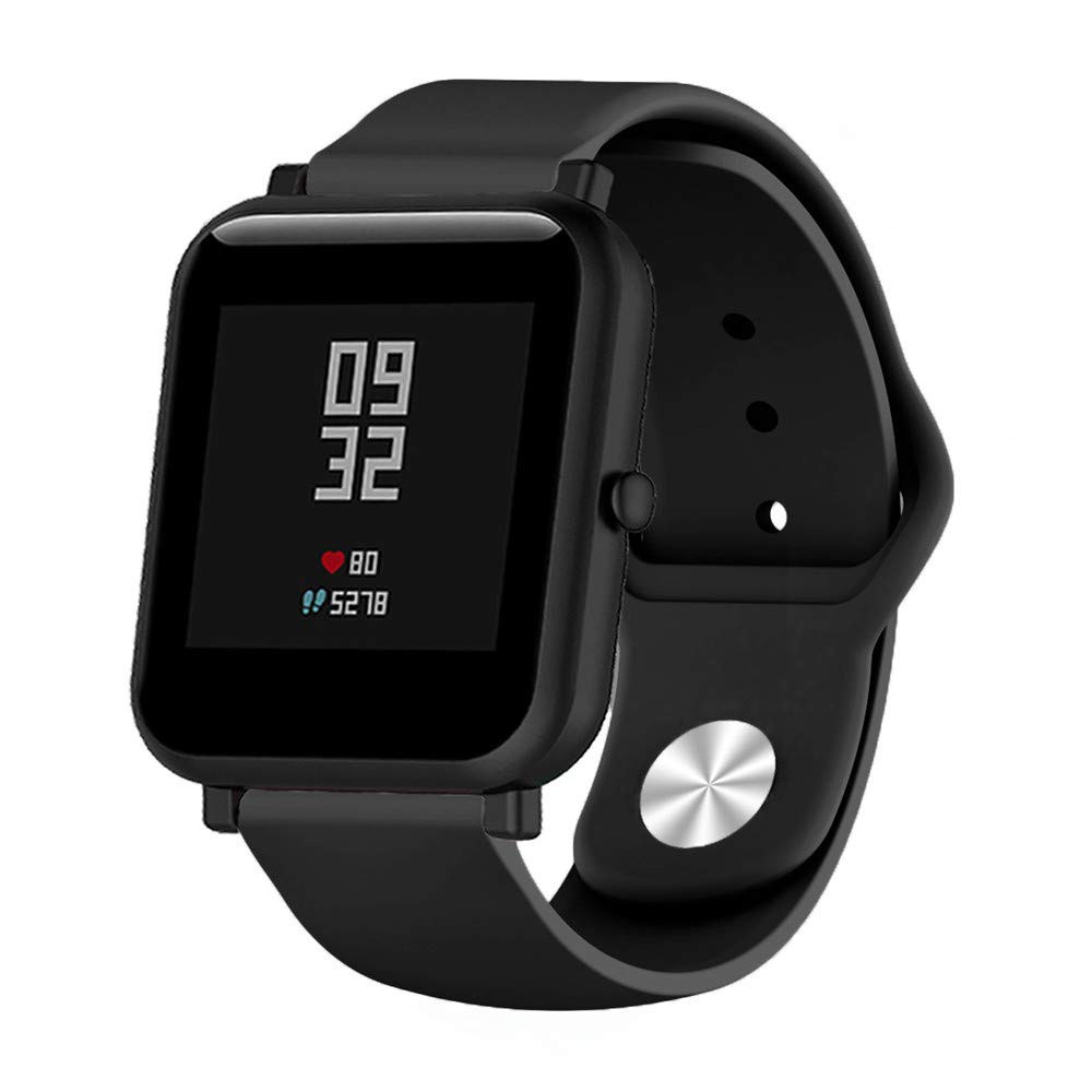 Dây Đeo Silicon Mềm Thoáng Khí 20mm Chuyên Dụng Cho Xiaomi Huami Amazfit Bip Lite Gts Bip U