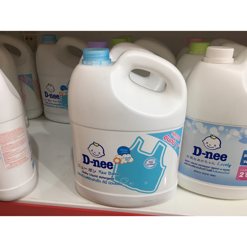 Dung dịch giặt xả Dnee 3000ml đủ màu