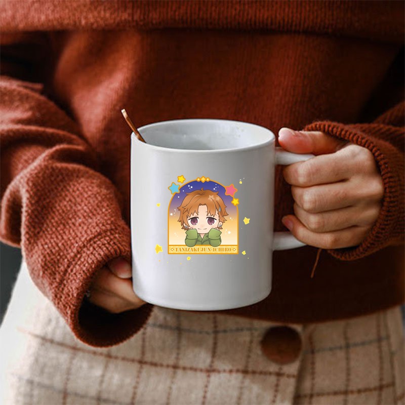 Cốc sứ trắng in hình  anime chibi BUNGOU STRAY DOGS dễ thương xinh xắn