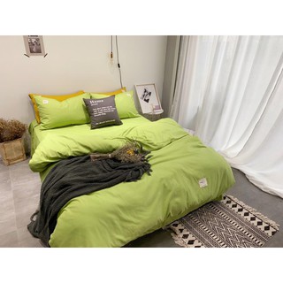 Chăn Ga Cotton Tici LIDACO - Xanh Cốm