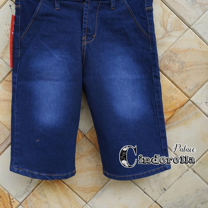 Quần Short Jean Màu Đen Thoải Mái In Chữ Supreme Cá Tính Cho Nam