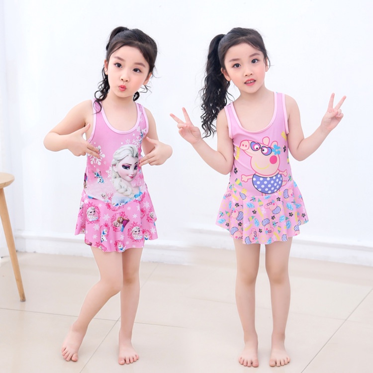 Đồ bơi trẻ em cho bé gái vải co giãn 4 chiều thoáng mát cao cấp mã S027