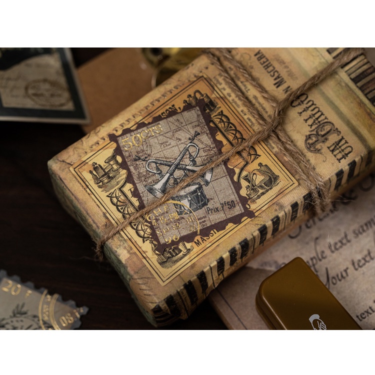 Sticker Vintage Kiểu Cổ Điển Retro Tem Dán Sổ Trang Trí Bullet journal Vintage ST35