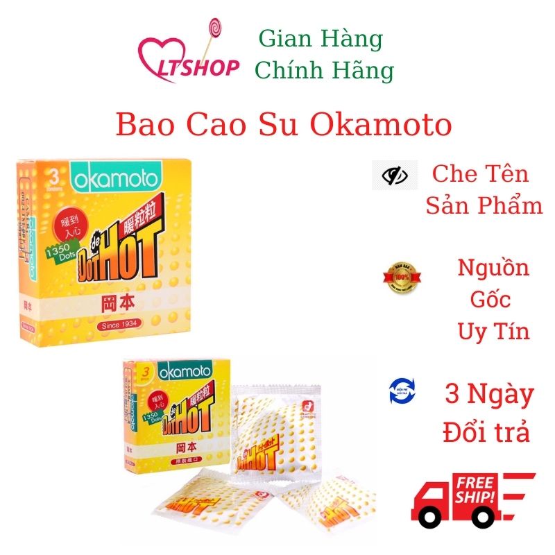 Combo 2 Hộp Bao Cao Su Gai Okamoto Dot De Hot