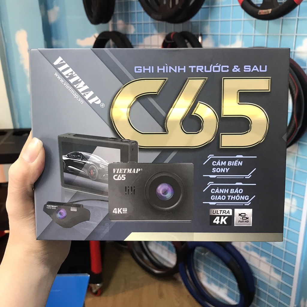 [ Miễn Phí Lắp Đặt ] Camera Hành Trình Vietmap C65 Chính Hãng Tặng Thẻ Nhớ 32GB