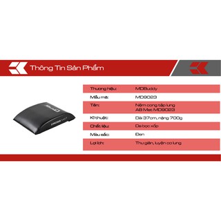 NỆM CONG TẬP LƯNG AB MDBUDDY MD9023