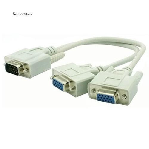 Cáp Chia Chữ Y 2 VGA SVGA Sang 2 Cổng Cắm 15 Pin Chuyên Dụng