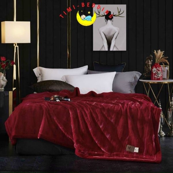 Chăn lông chồn mềm mại, ấm áp kích thước 2x2,3m - Timibedding