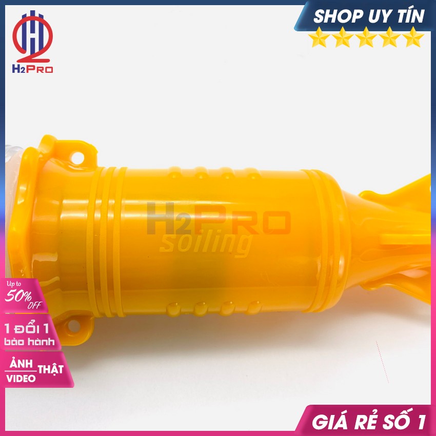 Đèn Chớp Cảnh Báo Vỏ Vàng-Nháy Xanh Đỏ Chống Nước Tặng Pin, Đèn Báo Hiệu Tàu Biển,Thu Hút Khách Hàng Cao Cấp-H2Pro Audio