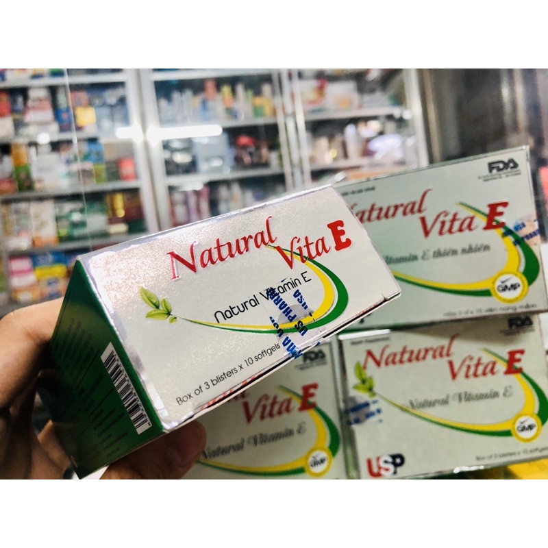 NATURAL VITAMIN E 400 IU - GIÁ ƯU ĐÃI CHÍNH HÃNG - HỖ TRỢ ĐẸP DA, CHỐNG OXY HOÁ, SÁNG MẮT - HỘP 30 VIÊN