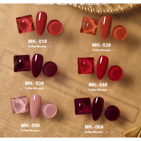 Sơn móng tay AS tone đỏ tươi đỏ cherry đỏ đô mã JH 15ml chai đen sơn gel AS dùng máy hơ gel sơn nail