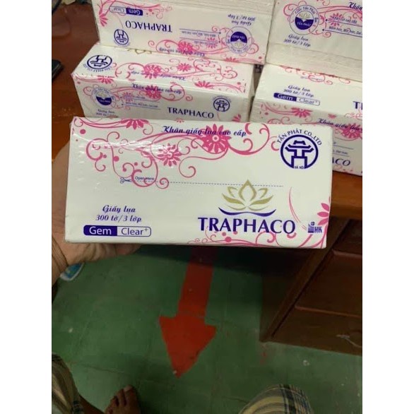 Khăn giấy rút trafaco 300 tờ mịn và dai, Giấy ăn 3 lớp