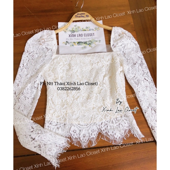 Áo ren phối lưới