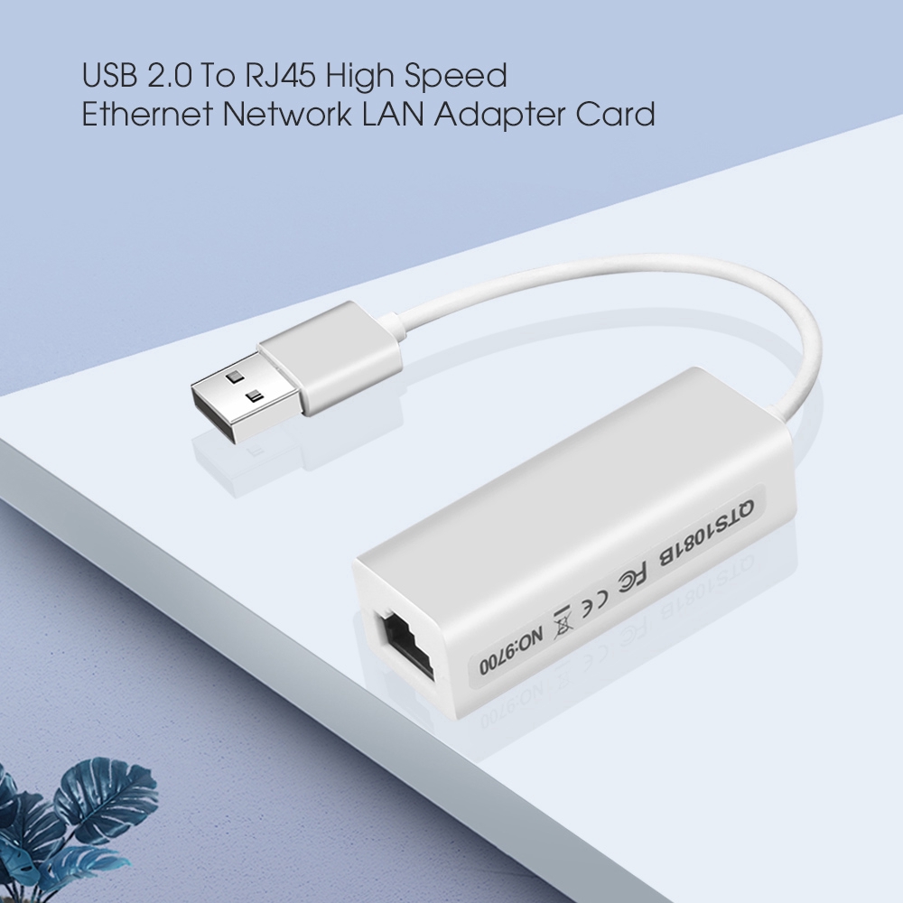 Card mạng chuyển đổi đầu Mini USB 2.0 sang RJ45 LAN tốc độ cao cho máy tính xách tay PC