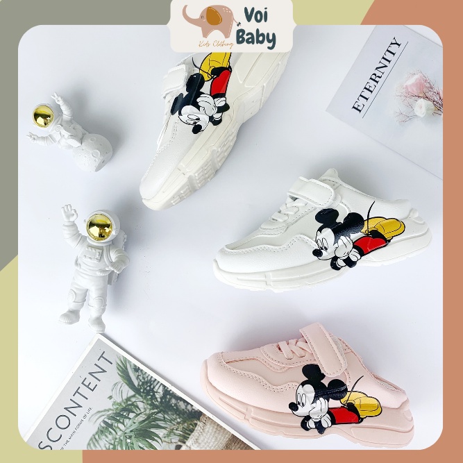 Giày sục thể thao mickey cho bé gái trai 2 5 10 tuổi GDG1.