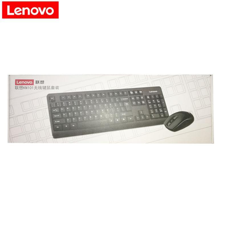 【Bàn phím】Bộ bàn phím và chuột không dây Lenovo KN101S máy tính để bàn gia đình máy tính để bàn tất