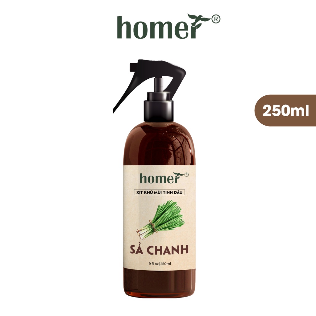 Xịt khử mùi tinh dầu Homer Thiên nhiên - Dung tích 250ml