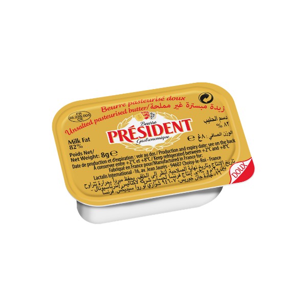Bơ vỉ lạt President hộp nhỏ 8g