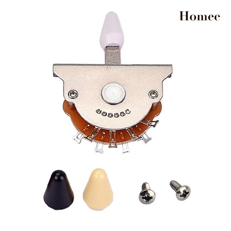 ”Durable Copper Guitar 5 Way Pickup Selector Switch Toggle w/ 3pcs Tips”