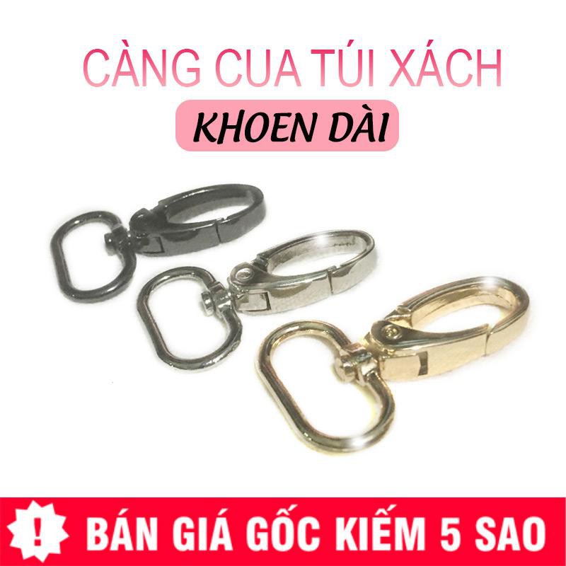 Bộ 2 Cái Móc Càng Cua Khoen Dài Cho Túi Xách P1268