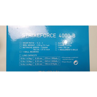 Máy Câu Cá Daiwa Strike Force 4000-B