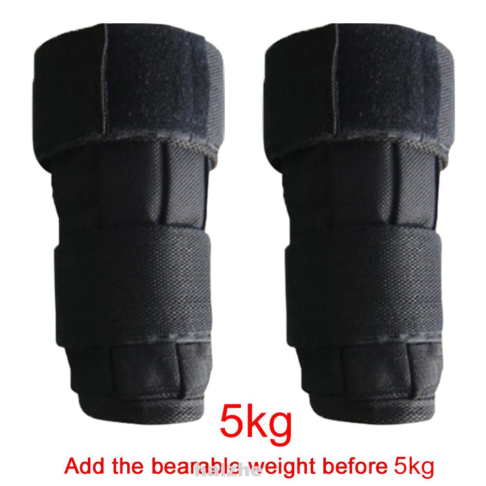 1pair Adjustable Running Fitness Exercise Strength Training Oxford Fabric For Adults Wrist Weights Bag