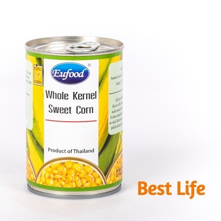 Ngô ngọt nguyên hạt nhãn hiệu RIver Kwai 410g dùng trực tiếp hoặc dùng để làm món ngô chiên