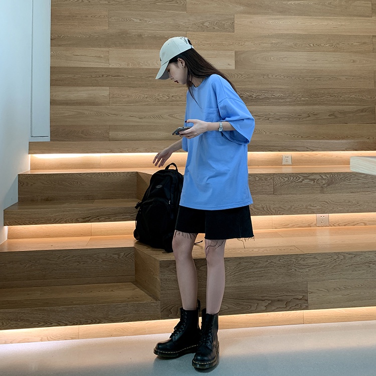 Quần Short Jean Nữ Ống Rộng Jean Lửng Ngố Bò MST5
