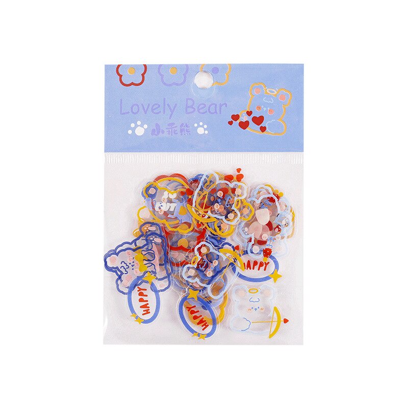 Bộ 45 Miếng Dán Hình Động Vật Hoạt Hình Đáng Yêu Trang Trí Nhà Cửa