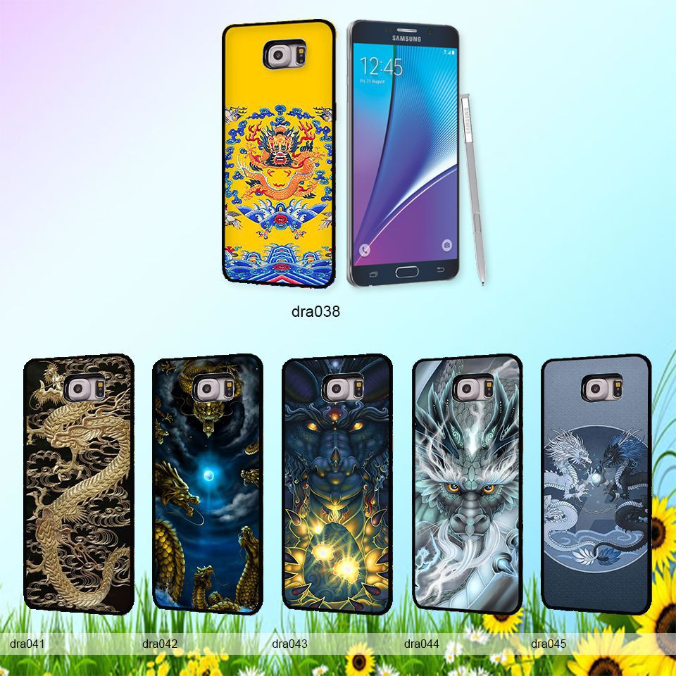 Ốp dẻo Samsung Note 5 hình Rồng Dragon 07